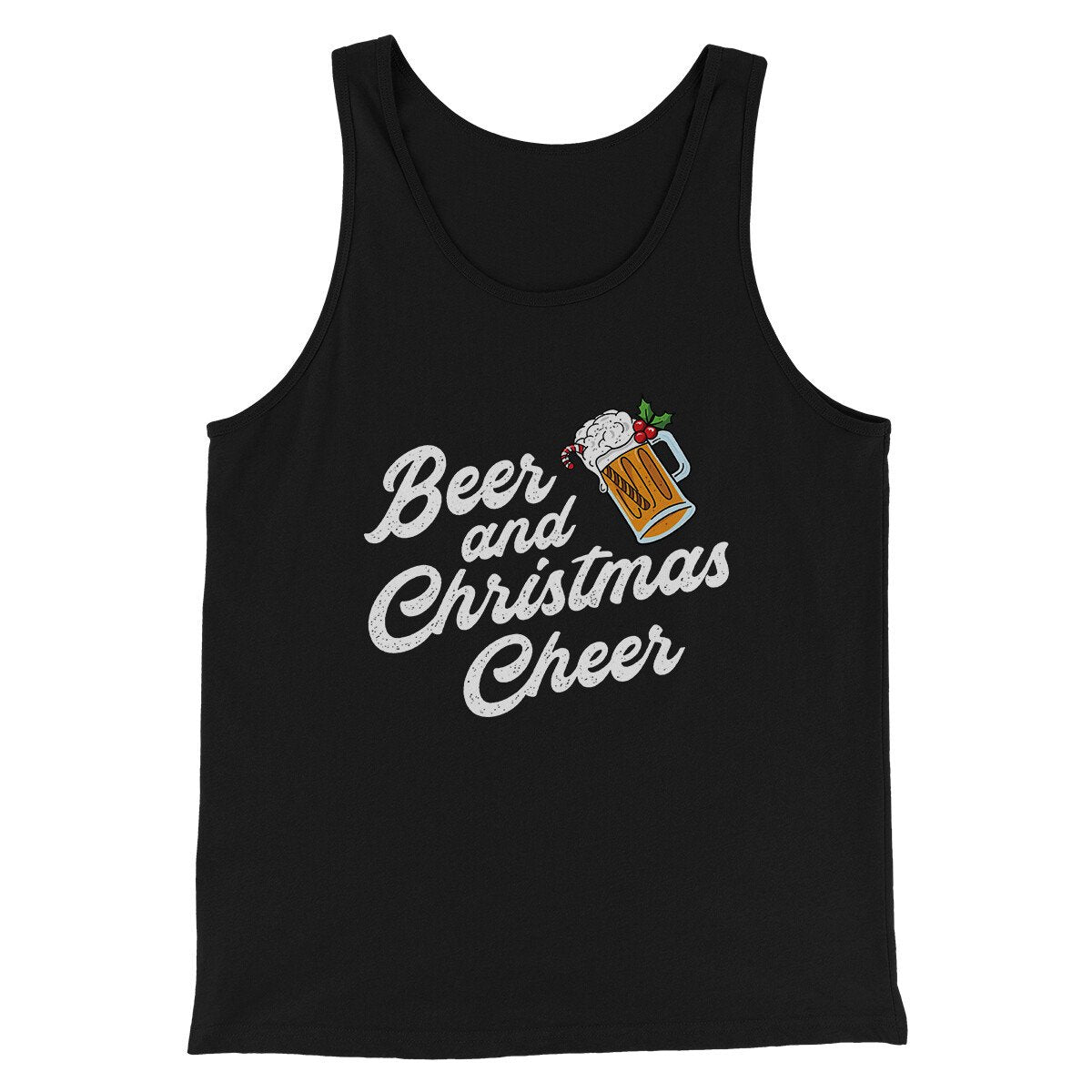 Beer And Christmas Cheer Men/Unisex Tank Top