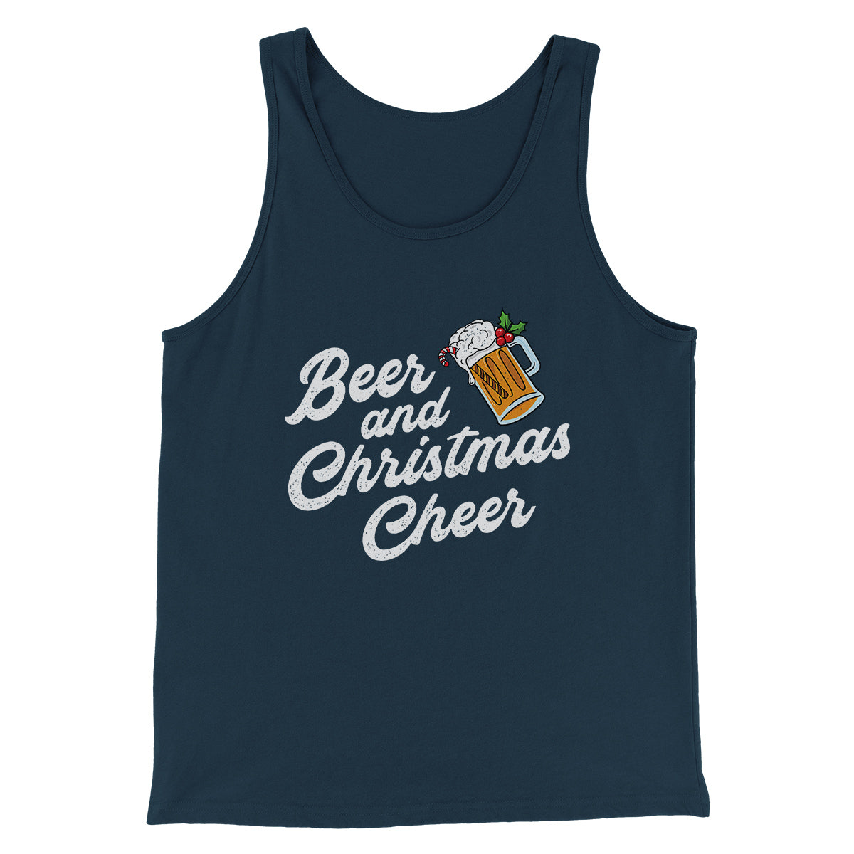 Beer And Christmas Cheer Men/Unisex Tank Top