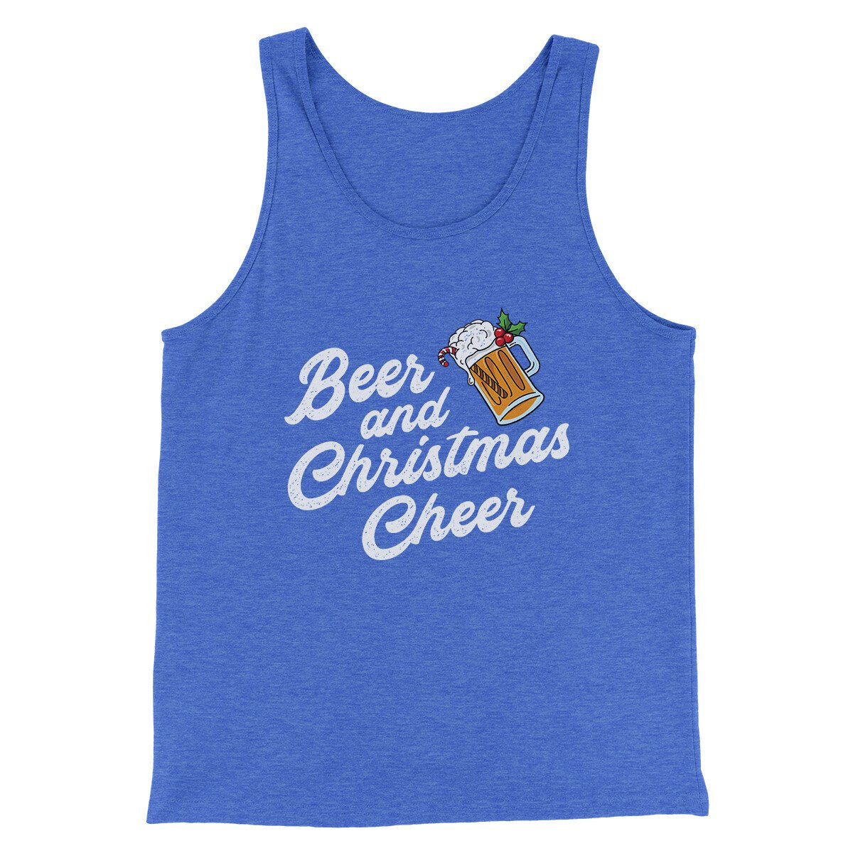 Beer And Christmas Cheer Men/Unisex Tank Top