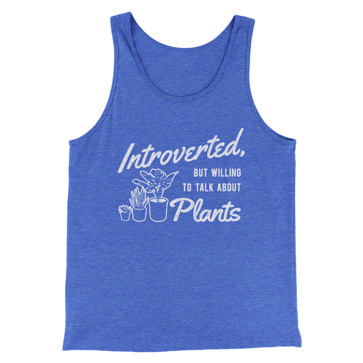Introverted But Willing To Talk About Plants Men/Unisex Tank Top