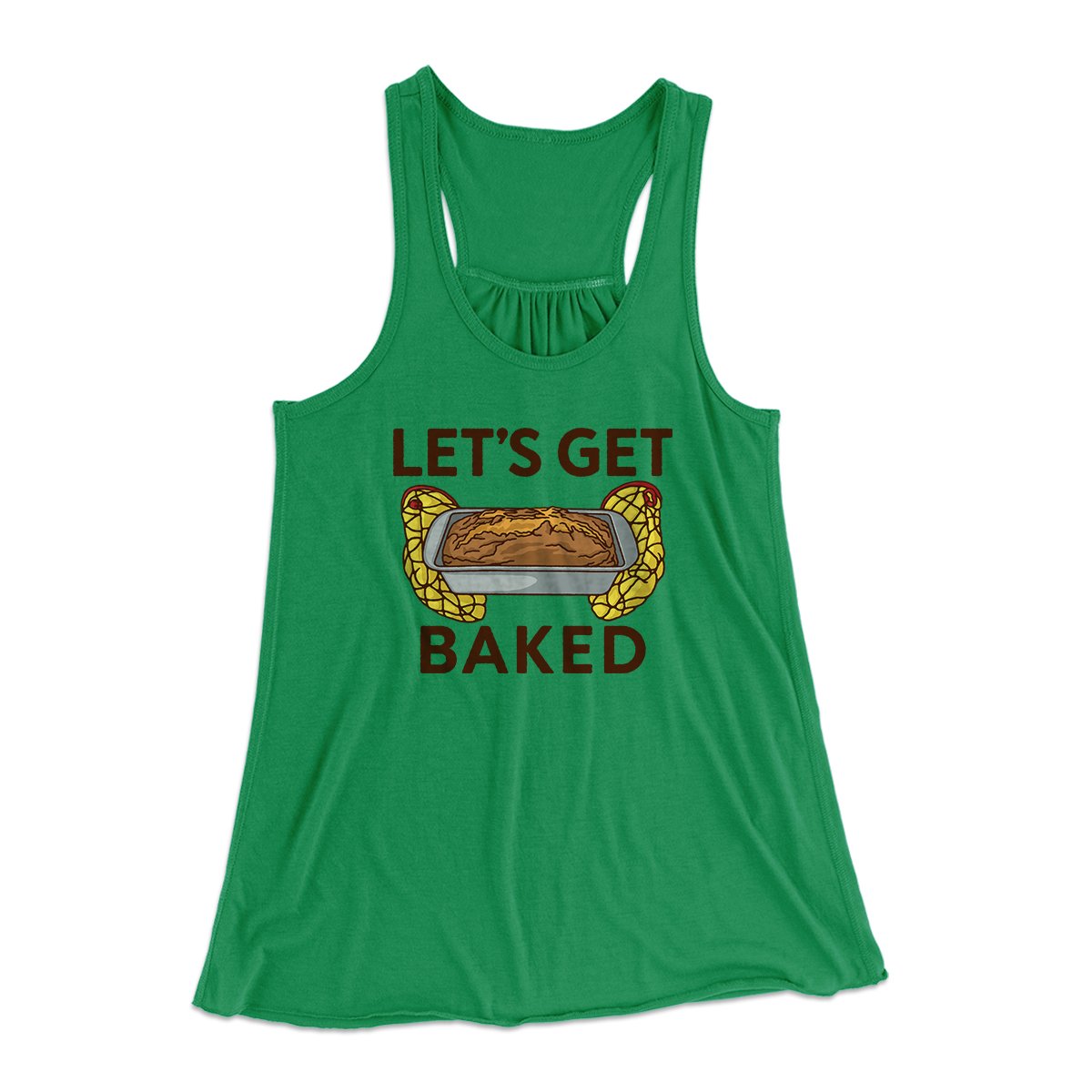 Let's Get Baked Women's Flowey Tank Top