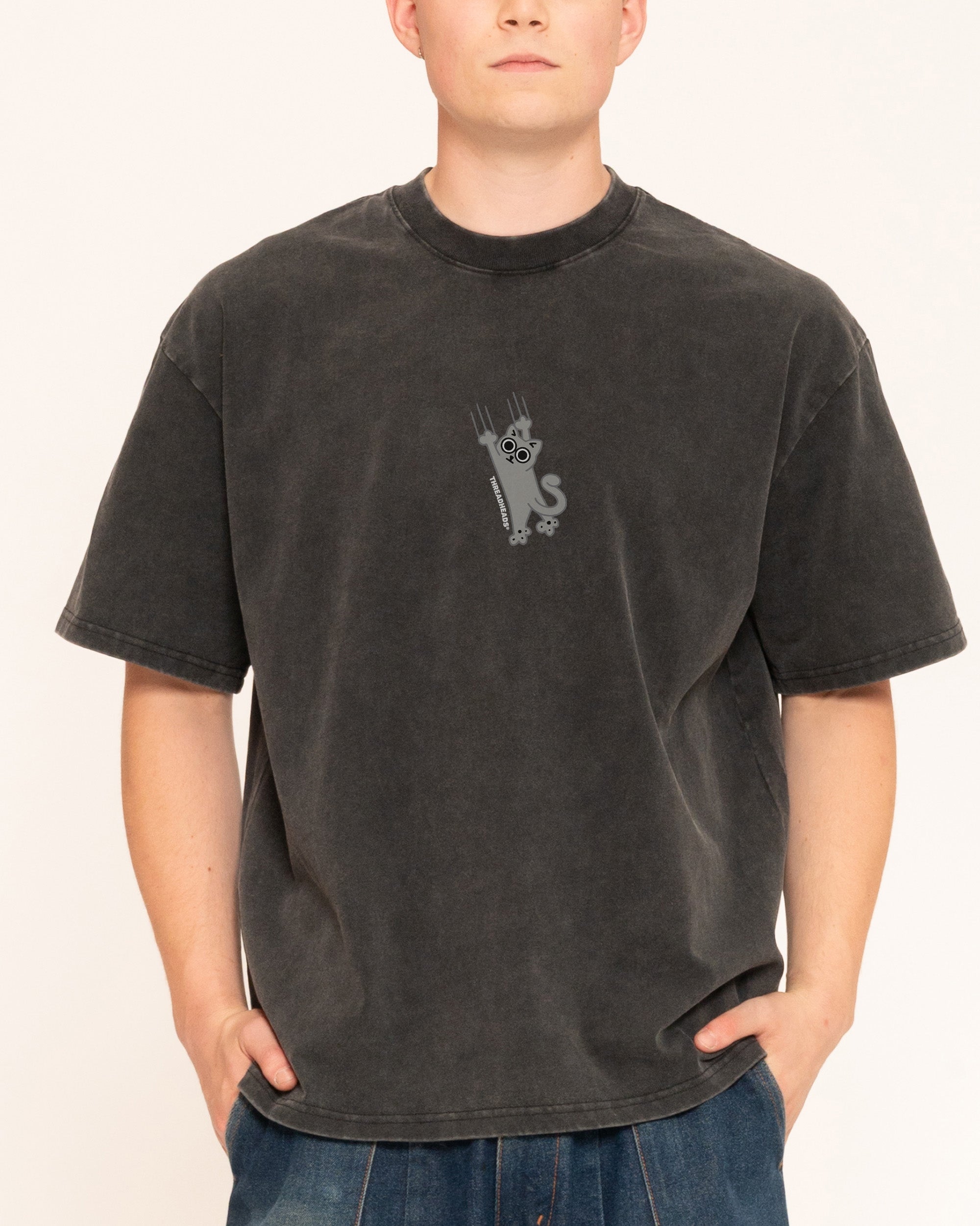 Falling Cat Oversized Tee