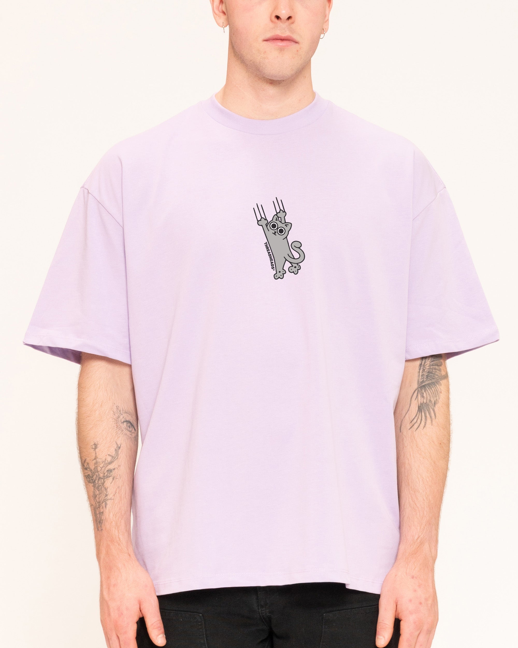 Falling Cat Oversized Tee