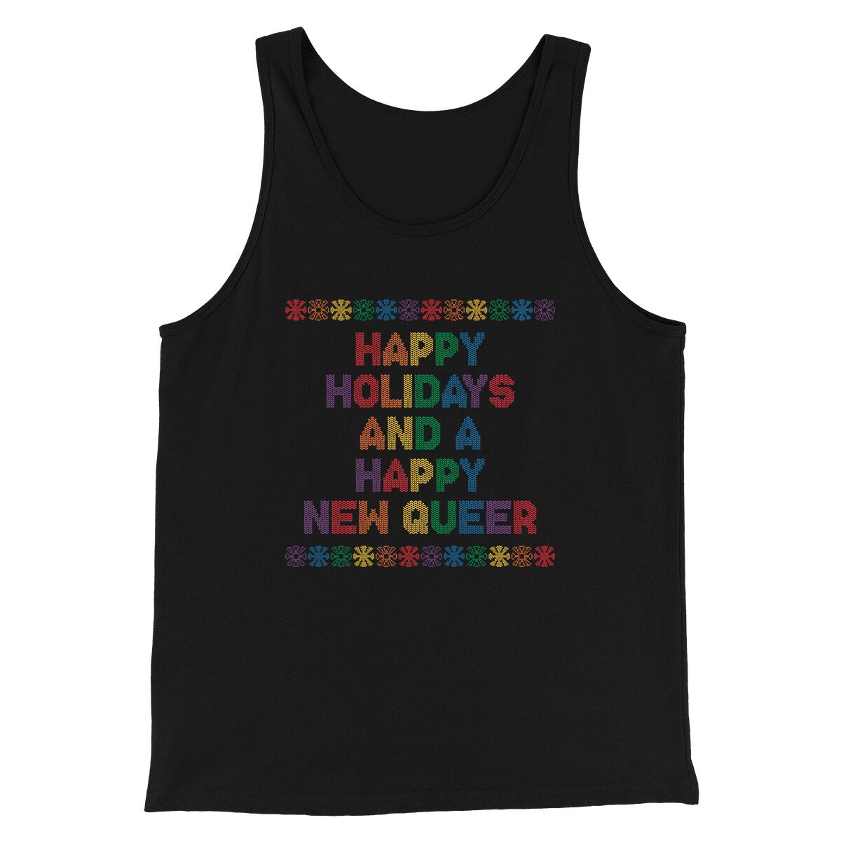 Happy Holidays And Happy New Queer Men/Unisex Tank Top
