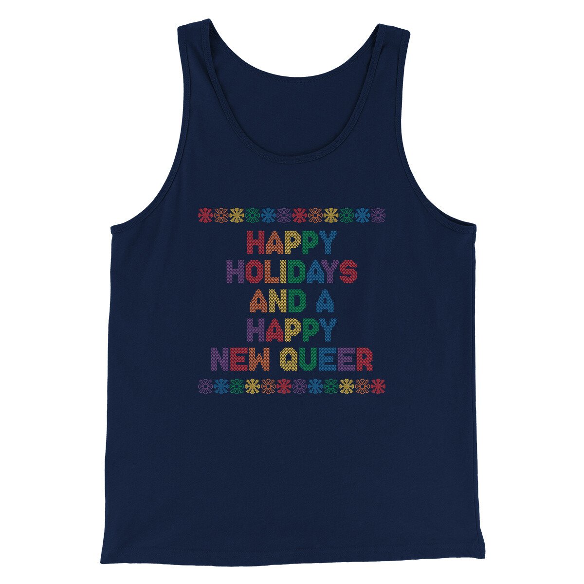 Happy Holidays And Happy New Queer Men/Unisex Tank Top