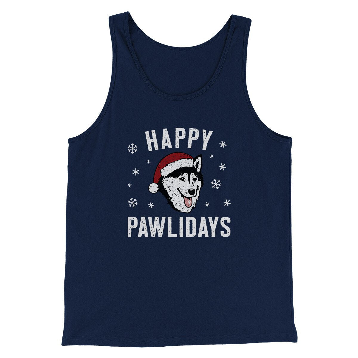 Happy Pawlidays Men/Unisex Tank Top