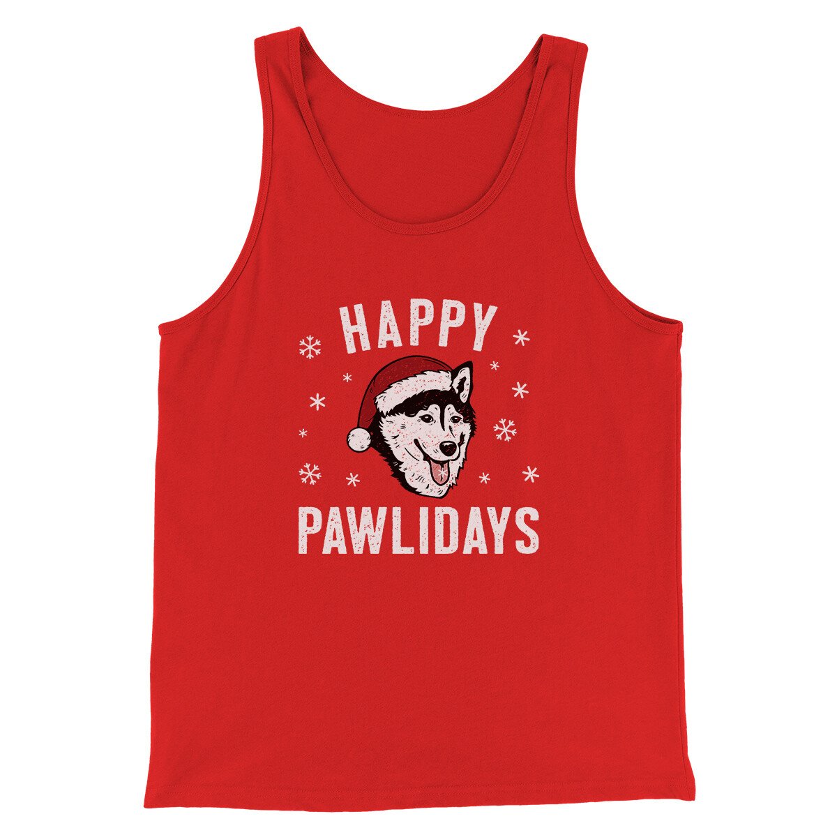 Happy Pawlidays Men/Unisex Tank Top