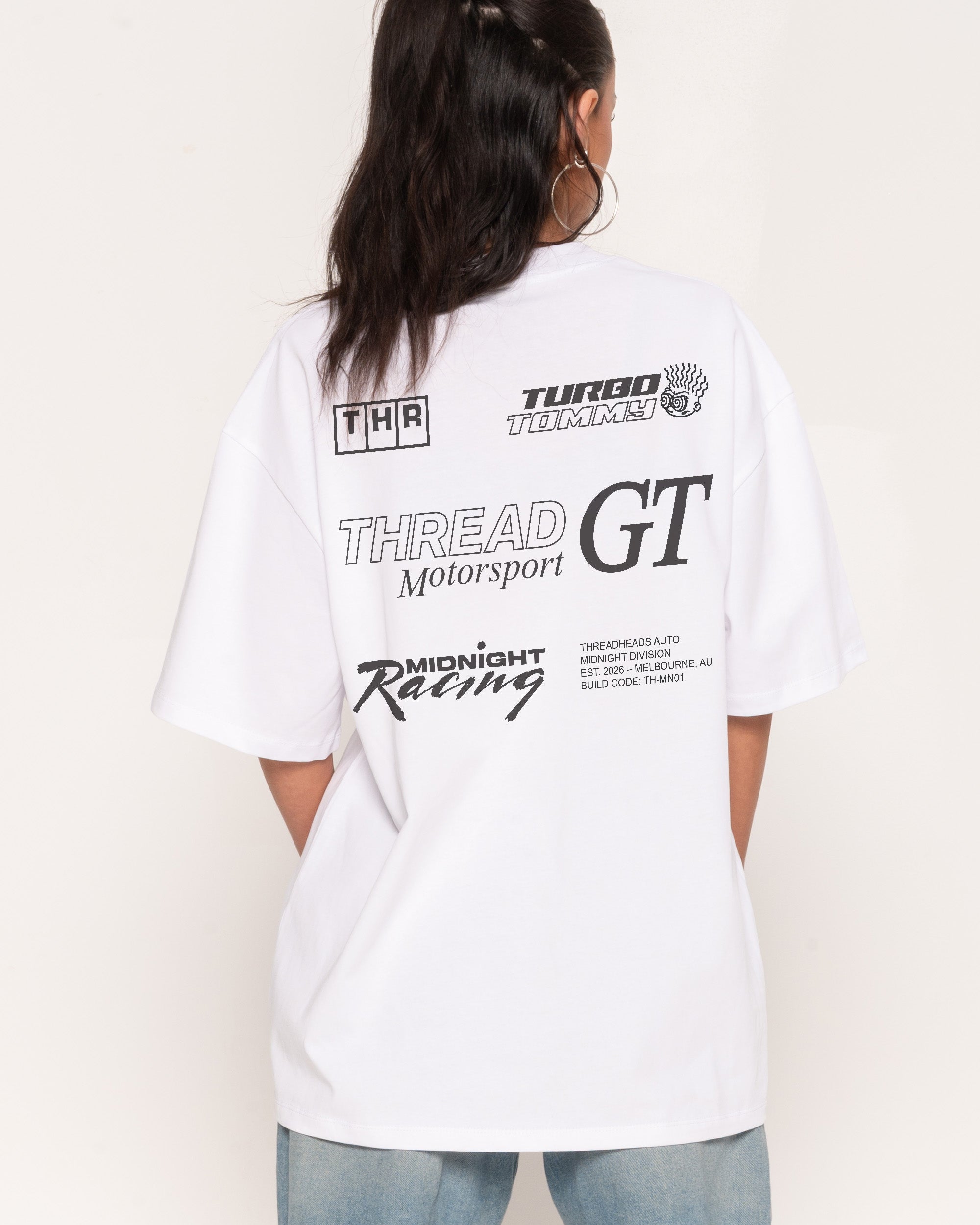Midnight Racing Oversized Tee
